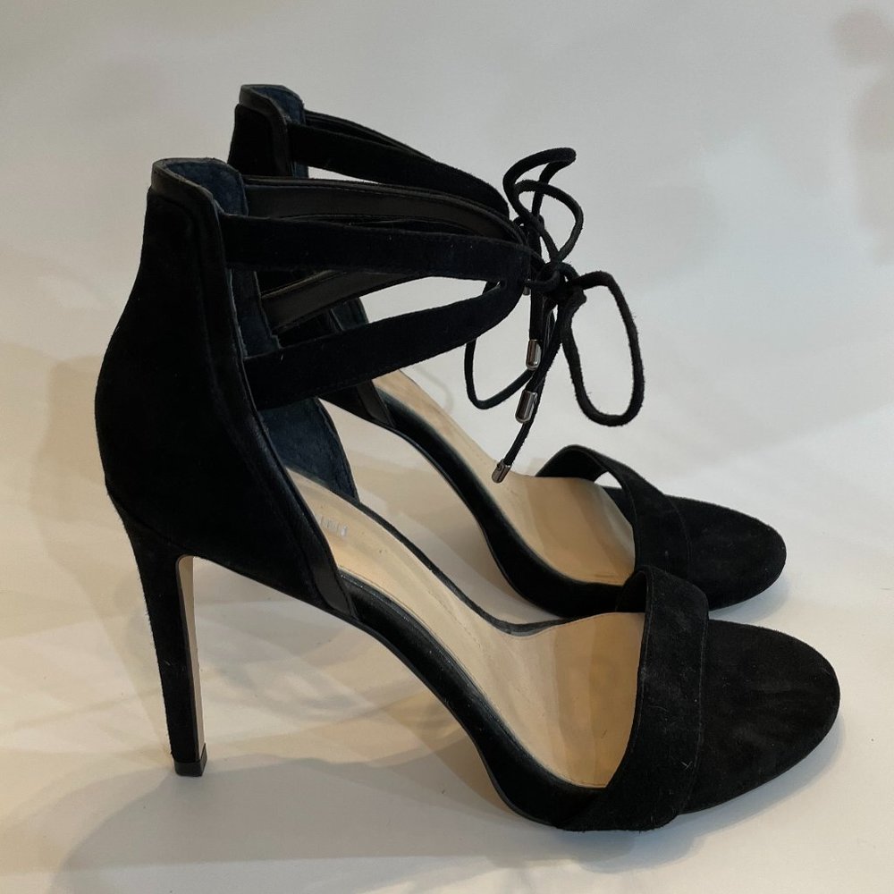 Gianni Bini Black Tie Up Heels